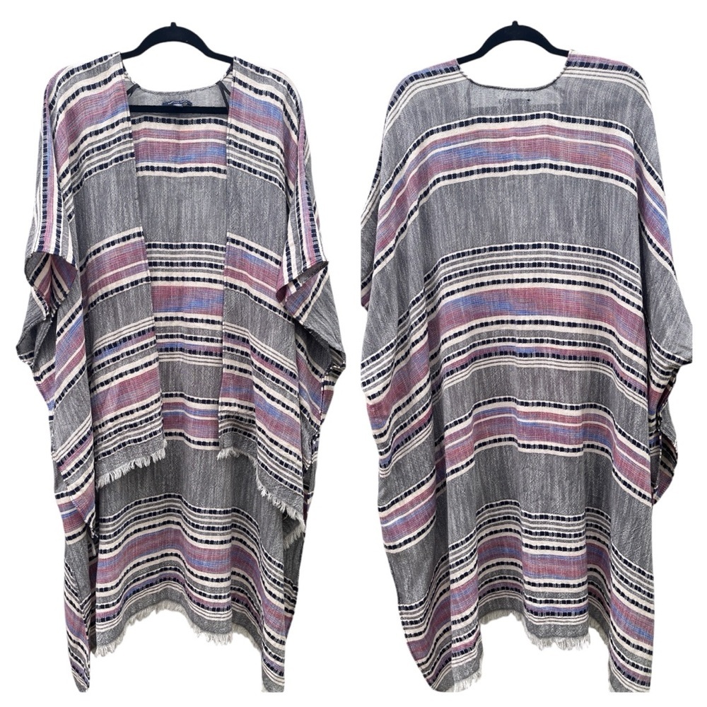 American Eagle Outfitters Kimono Poncho Shawl Knit CoverUp Cardigan Womens OS